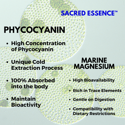 Sacred Essence™ - Phycocyanin + Marine Magnesium (Heart & Liver Support)