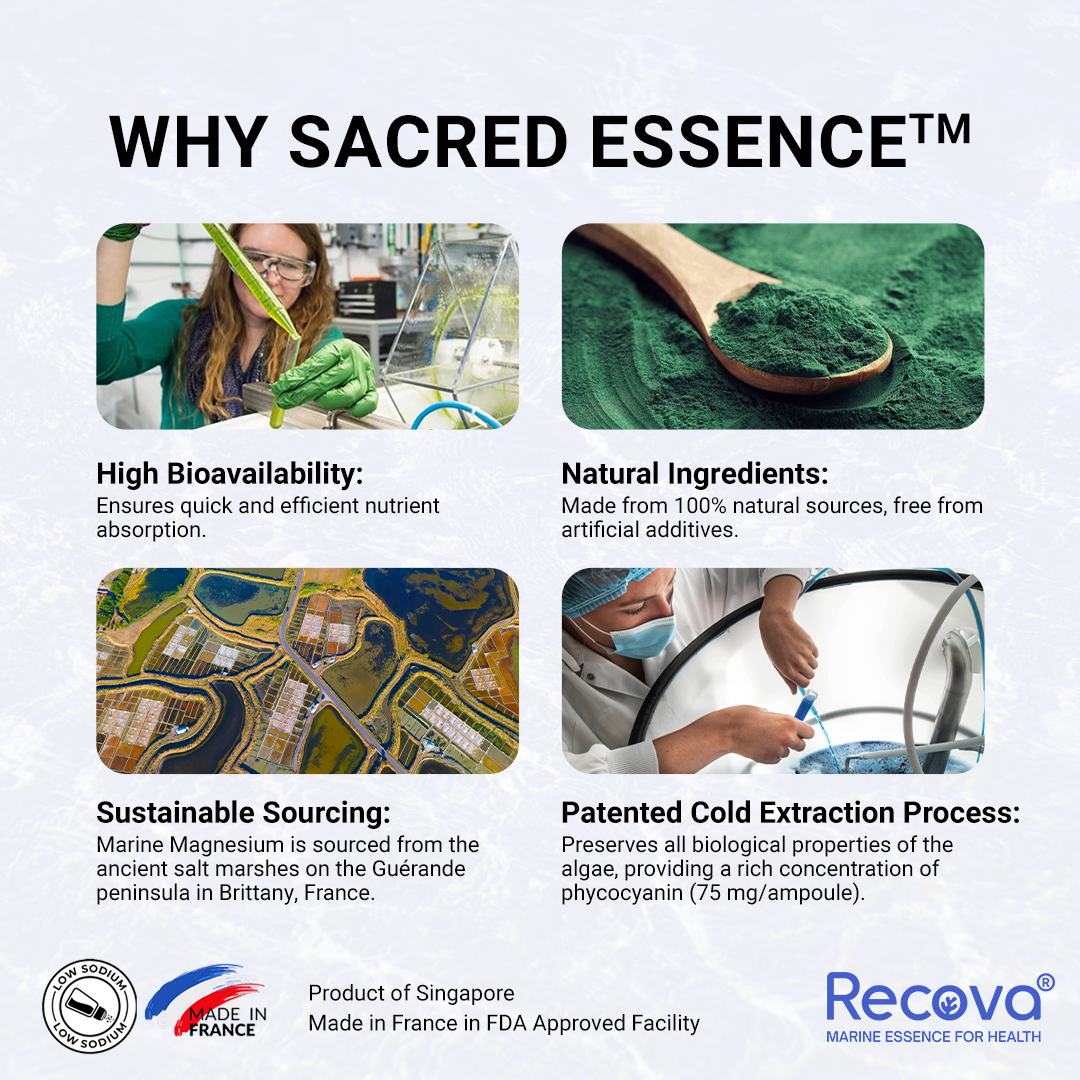 Sacred Essence™ - Phycocyanin + Marine Magnesium (Antioxidant, Heart & Liver Support)